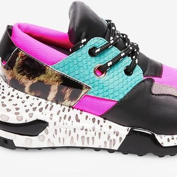 steve madden rainbow trainers